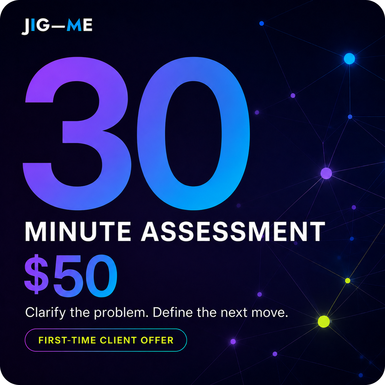 30 Minute Assessment & Advisory Call